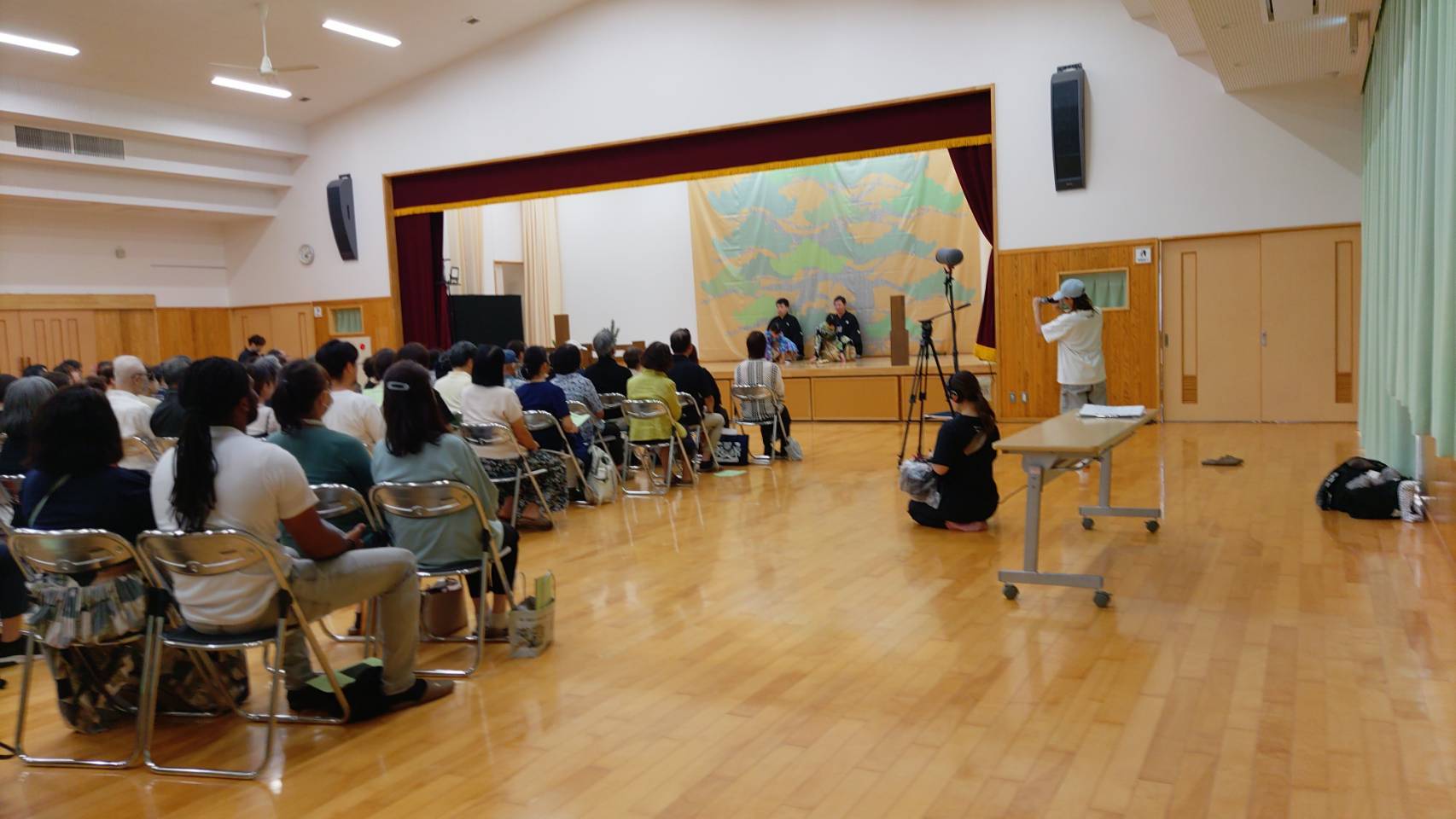 佐賀県唐津市呼子での能楽普及の様子